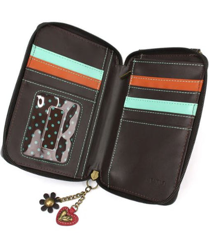 Wallet Crossbody - Chevron Cross
- gray Chala Handbags