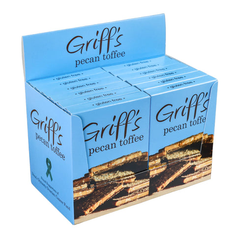 Griff's Pecan Toffee - 2oz Dark Chocolate Toffee Griff's Toffee