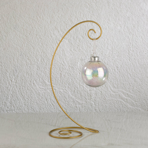 Spiral Wire Ornament Stand: Silver / Small Tripar International