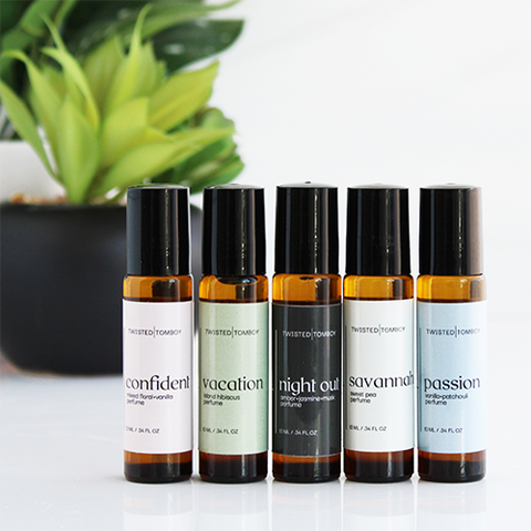 Perfume Countertop Display (25 Roll-On Perfumes W/Testers) Twisted Tomboy | Bath+Body+Shower+Shave