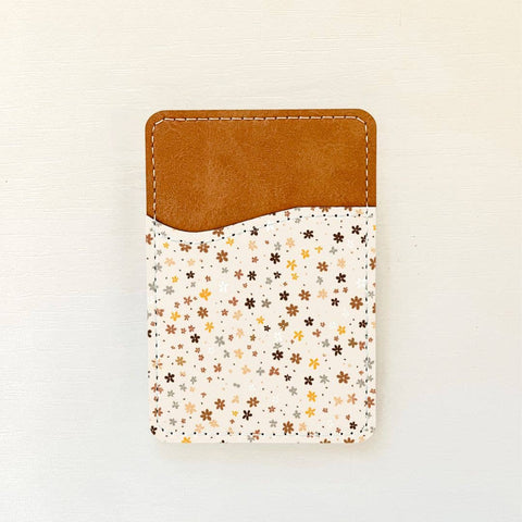 Neutral Florals Leather Card Holder (10 Options): 2 Olivia + Rose
