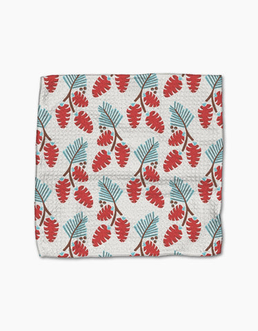 Winter Holly Dishcloth Set Geometry