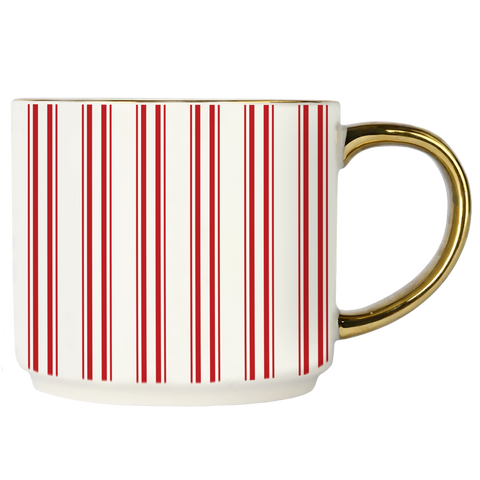 *NEW* Red Stripe Coffee Mug - Christmas Decor and Gifts Sweet Water Decor