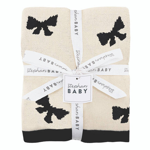 Plush Blanket - Bow: 50% Cotton, 50% Polyester / 30" x 40" Stephan Baby by Creative Brands