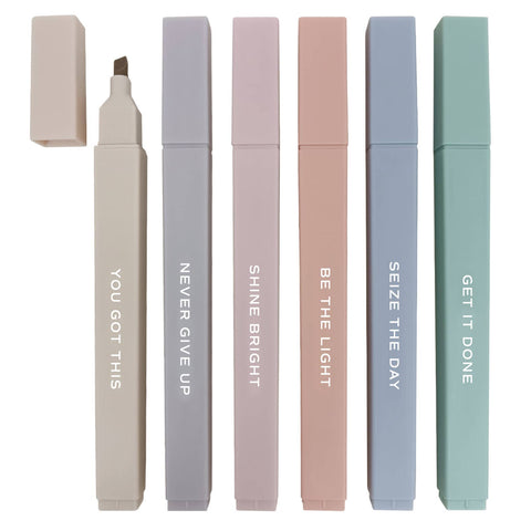 Neutral Highlighter Set - Stationery Set & Decor Sweet Water Decor