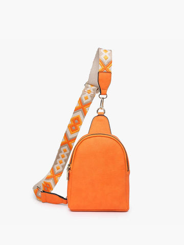 M2436 Ellen Sling Bag w/ Removable Guitar Strap: Brown Jen & Co.