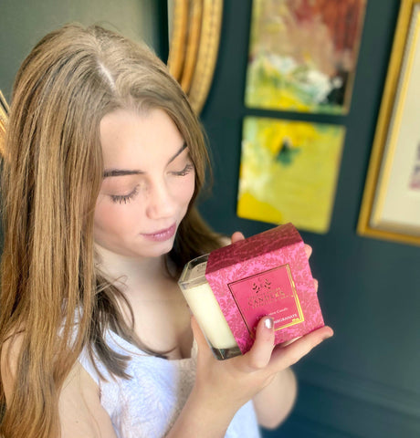 Holiday Spiced Pomegranate: 2-in-1 Soy Lotion Candle: Medium - 6 oz Creative Energy Candles