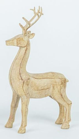 WOOD LOOK RESIN DEER Hanna's Handiworks, LLC