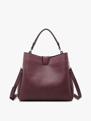 M1951 Tati Monogrammable Satchel w/ Shoulder Strap: Brown Jen & Co.
