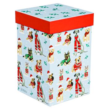 Winter Dogs with Scarves Ceramic Travel Cup with Box Evergreen Enterprises