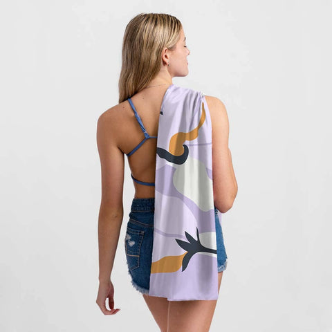 UPF 50 Beach Towel/Wrap -  Tranquil Bloom Salt n Rays