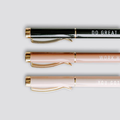 Motivational Metal Pen Set - Home Decor & Gifts Sweet Water Decor