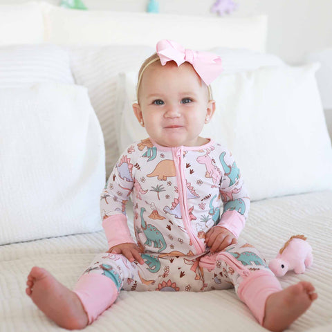 Convertible Zip Rompers for Girls: Midnight Meadow / 6-12 months Caden Lane