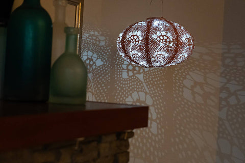 Stella Luxe 14" Oval Yarrow Battery Lantern Allsop Home & Garden