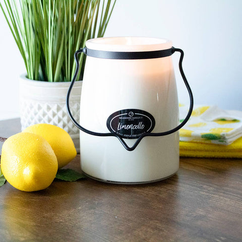 22 oz Butter Jar Candle: Limoncello Milkhouse Candle Company