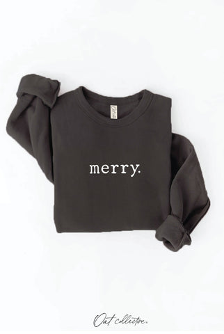 MERRY. Graphic Sweatshirt  : DARK H.SAGE / XL OAT COLLECTIVE
