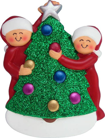 Family Decorating Tree: 3 Ornament Central
