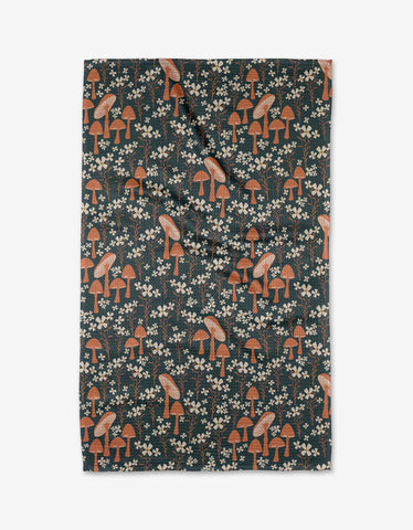 Mushroom Grove Tea Towel Geometry