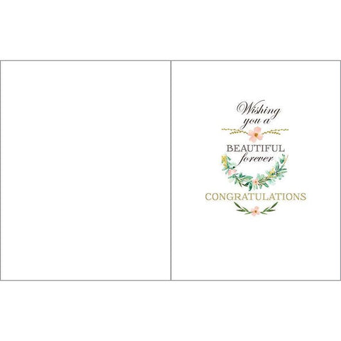 Wedding Greeting Card - Laurel Wreath GINA B DESIGNS