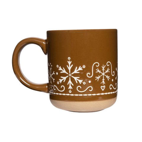 Gingerbread Stoneware Coffee Mug - Christmas Decor Sweet Water Decor