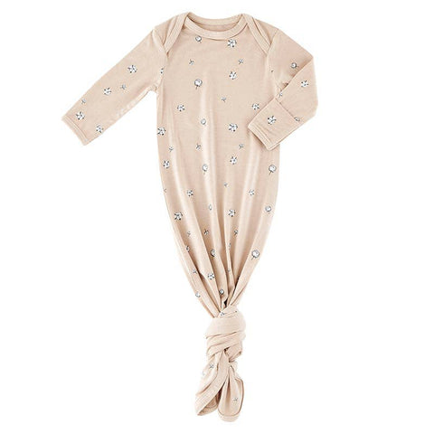 Pink Cotton Blossom Knotted Gown 0-3 mo Stephan Baby by Creative Brands