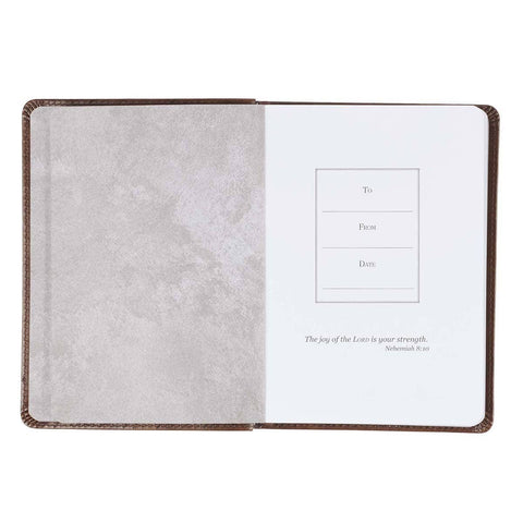 Journal Handy Brown I Know the Plans Jer. 29:11 Christian Art Gifts