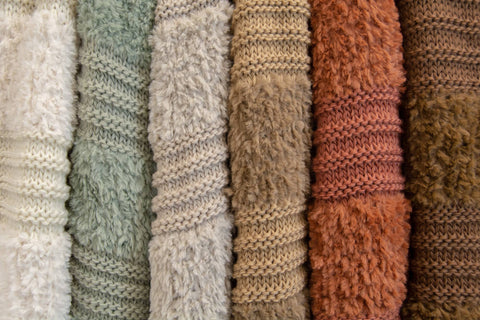 Throw/Blanket - Plush Knit 50x60": Rust American Heritage Textiles