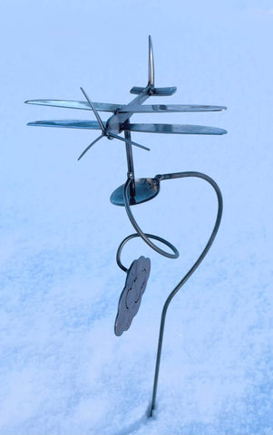 Da' Plane Recycled Flatware Outdoor Decor Pauls Metal Petals