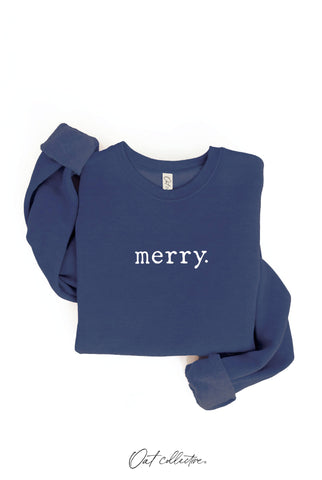 MERRY. Graphic Sweatshirt  : DARK H.SAGE / XL OAT COLLECTIVE