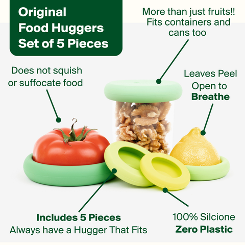 Reusable Silicone Food Savers – Sage Green (Set of 5) Food Huggers