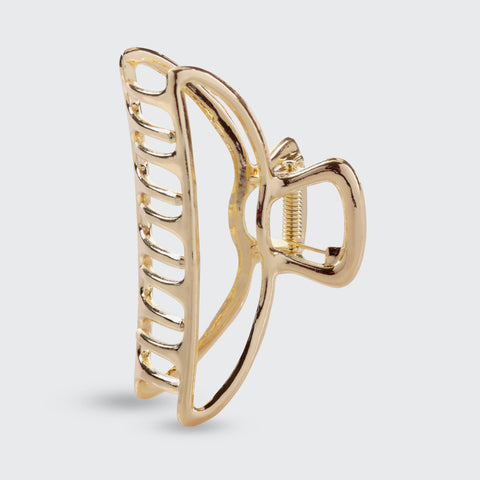 Open Shape Claw Clip - Gold KITSCH