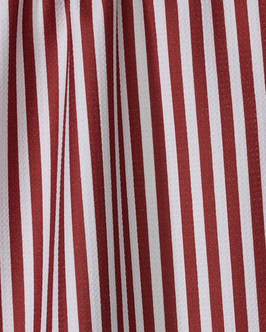 Ribbon Red Tea Towel Geometry