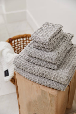 Stone Waffle Hand Towel Geometry