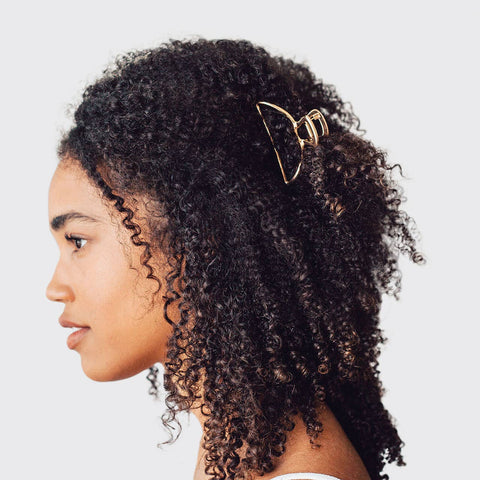 Open Shape Claw Clip - Gold KITSCH