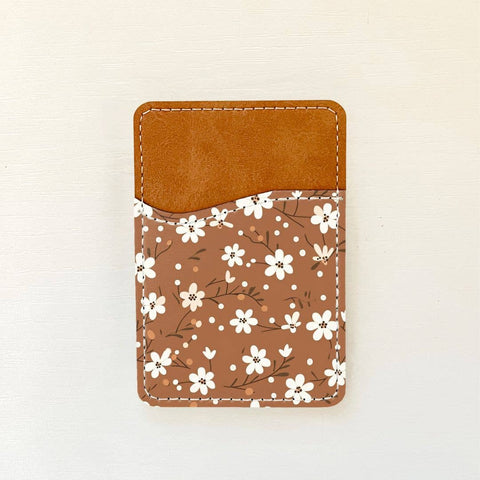 Neutral Florals Leather Card Holder (10 Options): 2 Olivia + Rose