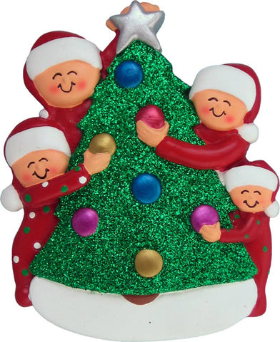 Family Decorating Tree: 5 Ornament Central