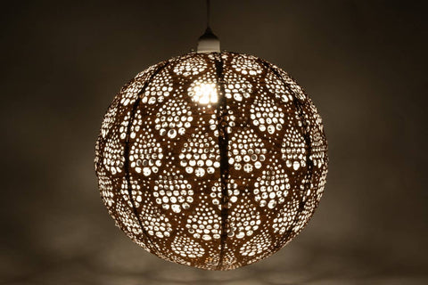 Stella Nova Outdoor Pendent Light - Dewdrop 18" Copper Allsop Home & Garden