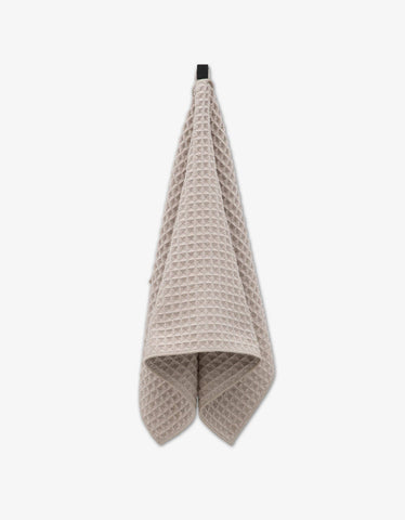 Taupe Waffle Hand Towel Geometry