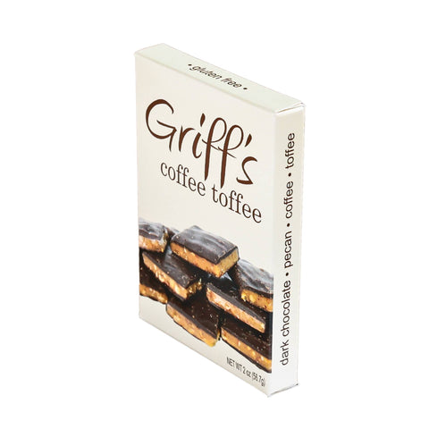 Griff's Coffee Toffee - 2oz Dark Chocolate Toffee Griff's Toffee