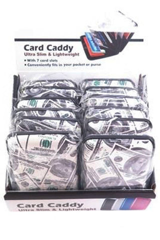 Money 100 Dollar Bill Glossed Card Safe Caddy Case Cap Zone