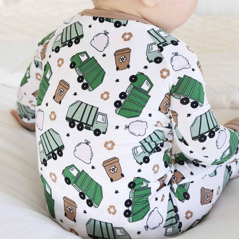 Clean Up Crew Convertible Zip Romper: 18-24 months Caden Lane