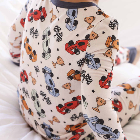Two Piece Pajama Sets for Boys | Best Sellers: Big Wheelin' / 3T Caden Lane