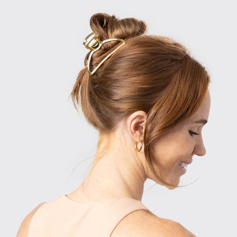Open Shape Claw Clip - Gold KITSCH