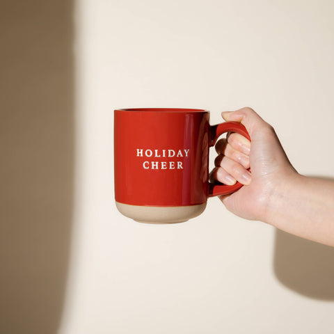 Holiday Cheer Stoneware Coffee Mug - Christmas Decor Sweet Water Decor