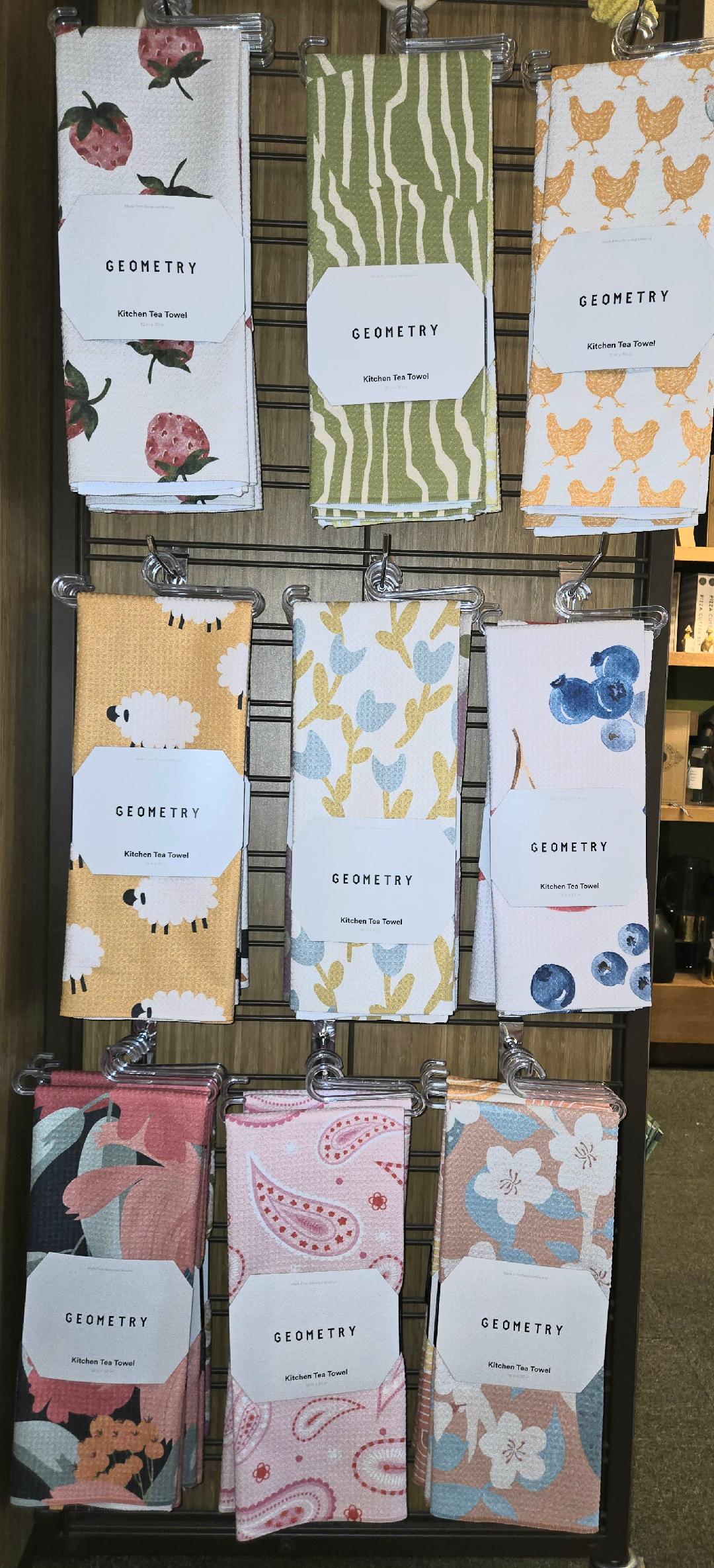 New Spring Geometry Towels