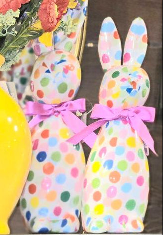 16" Polka Dot Confetti Bunny RAZ Imports