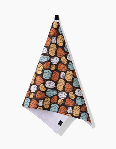 Pumpkin Patch Parade Tea Towel Geometry