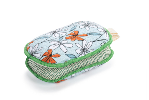 Absorbent Sponges Windowpane Floral Demdaco