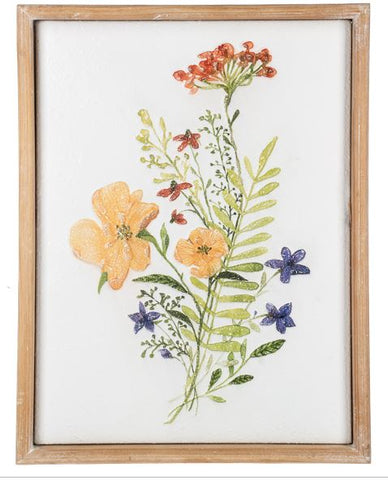 Embossed Wildflower Wall Art Ganz