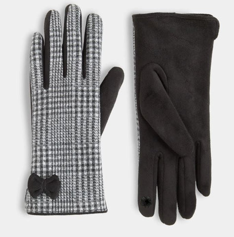 O/S - Darling Bow Houndstooth Touchscreen... TGB Brands